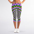 Psychedelic Radiant Optical Illusion Women's Capri Leggings