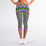 Psychedelic Radiant Optical Illusion Women's Capri Leggings