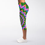 Psychedelic Radiant Optical Illusion Women's Capri Leggings