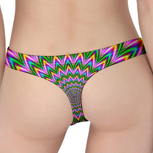 Psychedelic Radiant Optical Illusion Women's Thong