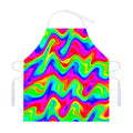 Psychedelic Rainbow Trippy Print Adjustable Apron