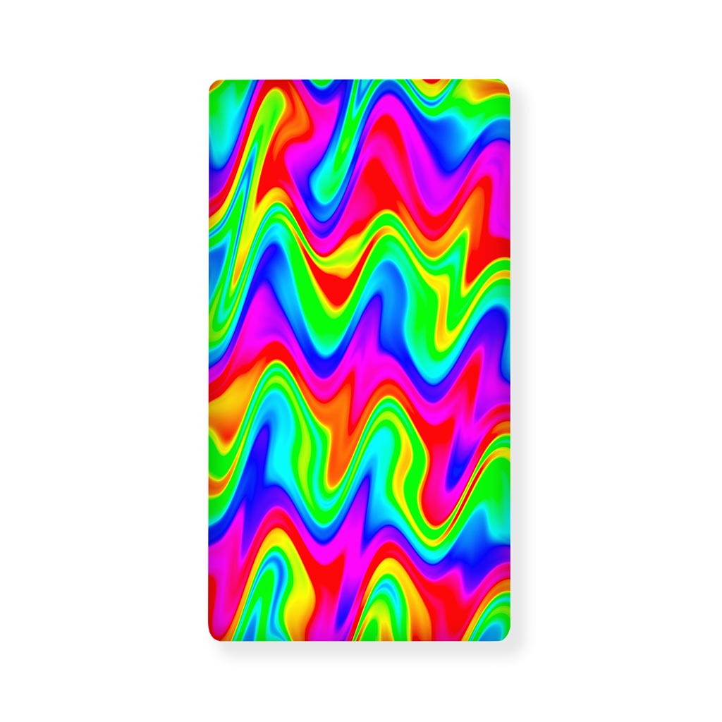 Psychedelic Rainbow Trippy Print Baby Crib Sheet