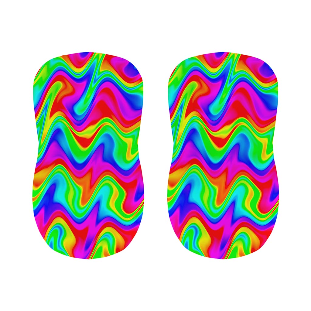 Psychedelic Rainbow Trippy Print Bar Stool Covers