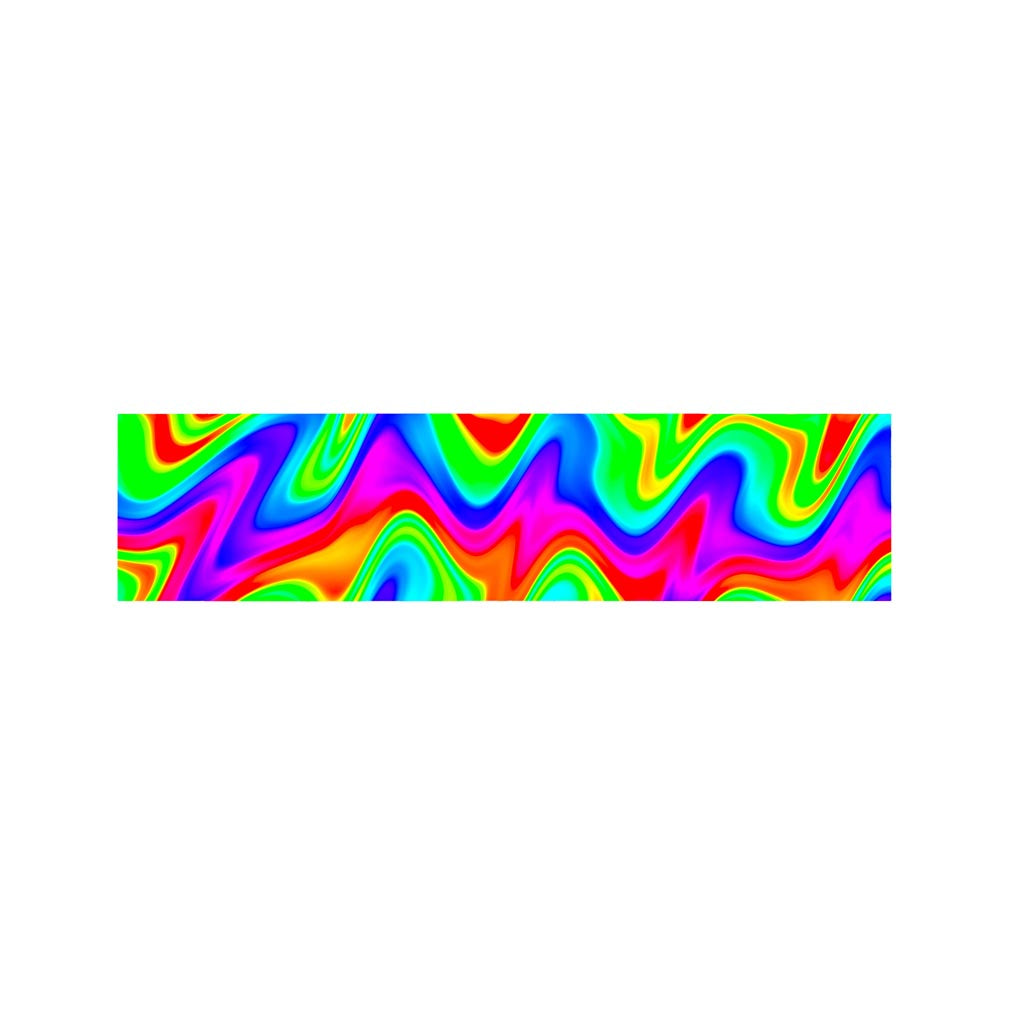 Psychedelic Rainbow Trippy Print Bed Runner