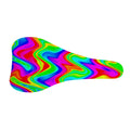 Psychedelic Rainbow Trippy Print Bicycle Seat Cover