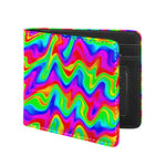 Psychedelic Rainbow Trippy Print Bifold Wallet