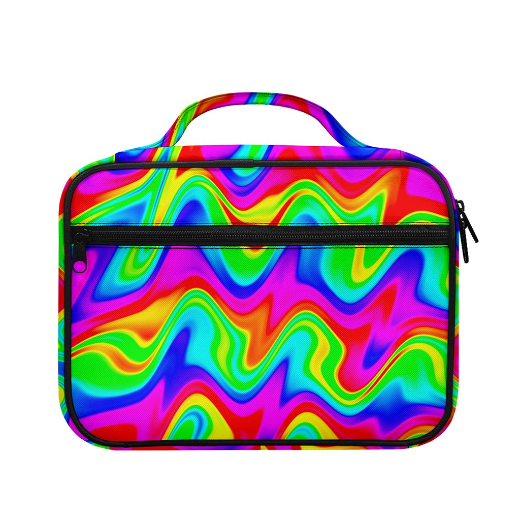 Psychedelic Rainbow Trippy Print Briefcase Bible Bag