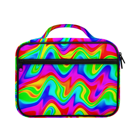 Psychedelic Rainbow Trippy Print Briefcase Bible Bag