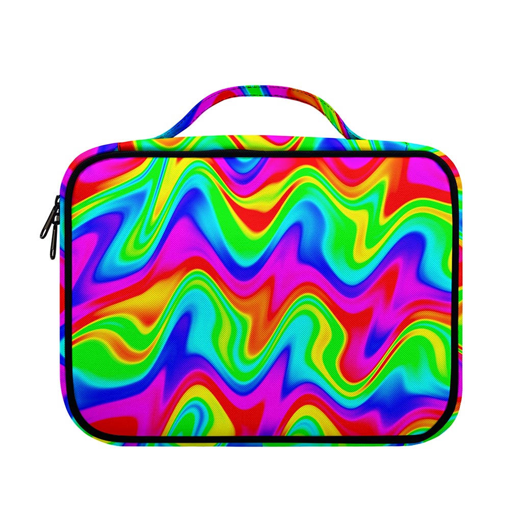 Psychedelic Rainbow Trippy Print Briefcase Bible Bag