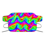 Psychedelic Rainbow Trippy Print Car Windshield Snow Cover