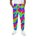 Psychedelic Rainbow Trippy Print Cotton Sweatpants