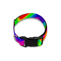 Psychedelic Rainbow Trippy Print Dog Collar