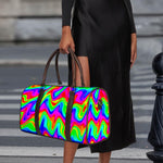 Psychedelic Rainbow Trippy Print Duffle Bag
