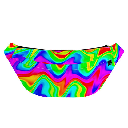 Psychedelic Rainbow Trippy Print Fanny Pack