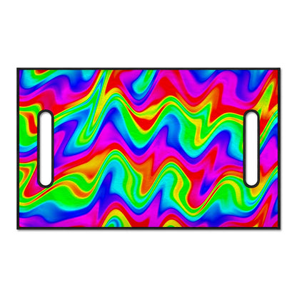 Psychedelic Rainbow Trippy Print Golf Cart Seat Cover