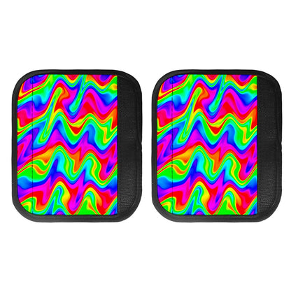 Psychedelic Rainbow Trippy Print Handle Covers