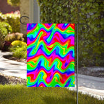 Psychedelic Rainbow Trippy Print House Flag
