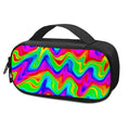 Psychedelic Rainbow Trippy Print Portable Cooler Travel Case