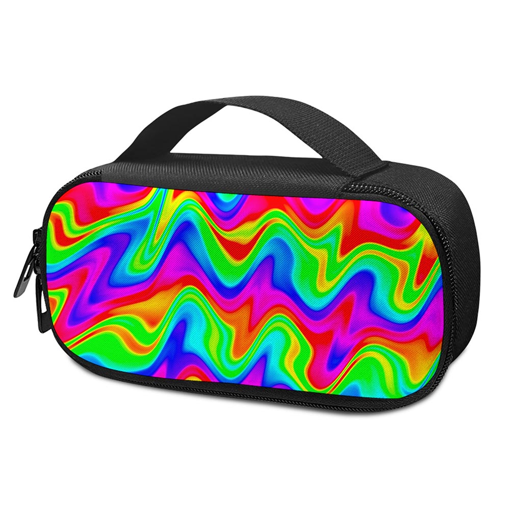 Psychedelic Rainbow Trippy Print Insulin Cooler Travel Case