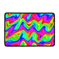 Psychedelic Rainbow Trippy Print Kitchen Mat
