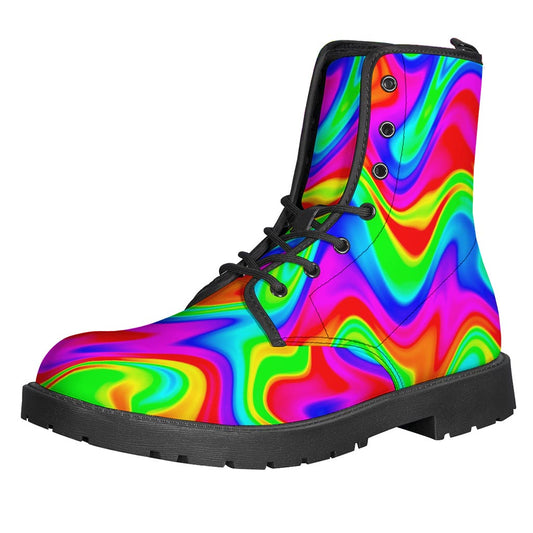 Psychedelic Rainbow Trippy Print Backpack