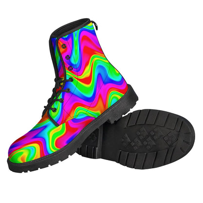 Psychedelic Rainbow Trippy Print Backpack