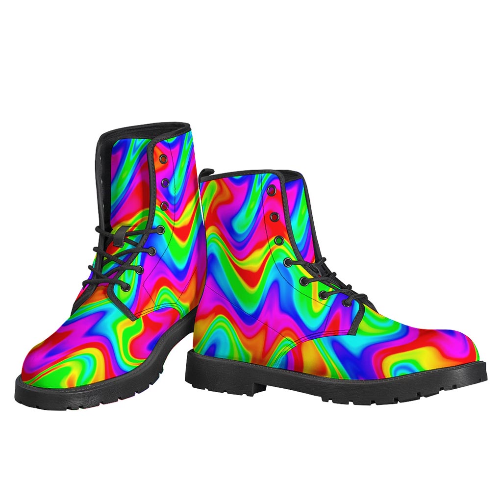 Psychedelic Rainbow Trippy Print Backpack