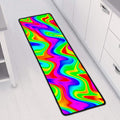 Psychedelic Rainbow Trippy Print Long Kitchen Mat