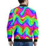 Psychedelic Rainbow Trippy Print Men's Bomber Jacket