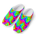 Psychedelic Rainbow Trippy Print Mesh Casual Shoes