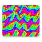 Psychedelic Rainbow Trippy Print Mouse Pad