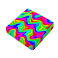 Psychedelic Rainbow Trippy Print Outdoor Seat Cushion Cover
