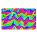 Psychedelic Rainbow Trippy Print Polyester Doormat
