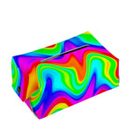Psychedelic Rainbow Trippy Print Rectangle Tissue Box Cover