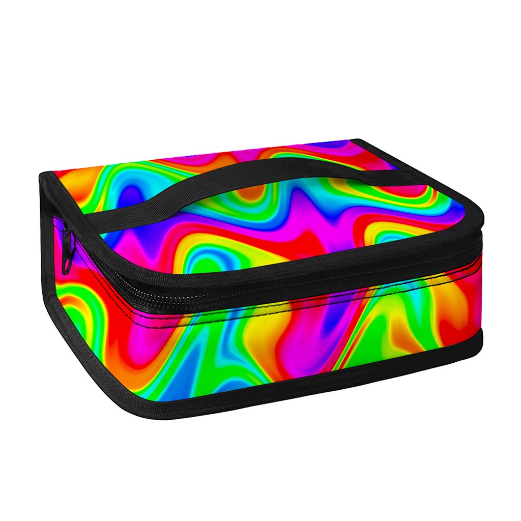 Psychedelic Rainbow Trippy Print Small Lunch Bag