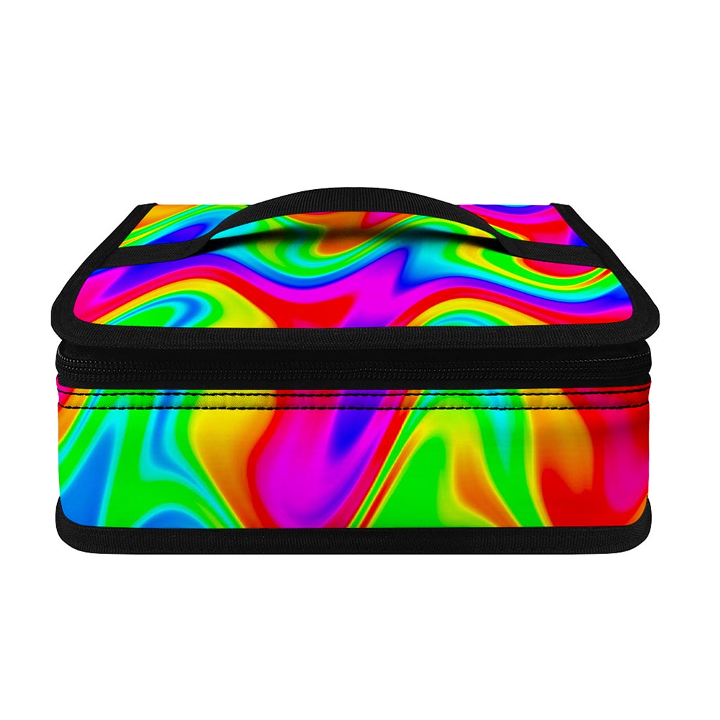 Psychedelic Rainbow Trippy Print Small Lunch Bag