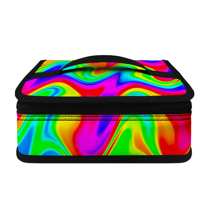 Psychedelic Rainbow Trippy Print Small Lunch Bag