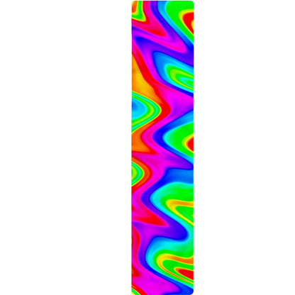 Psychedelic Rainbow Trippy Print Table Runner