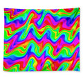Psychedelic Rainbow Trippy Print Tapestry