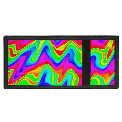 Psychedelic Rainbow Trippy Print Trifold Wallet