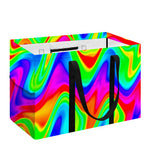 Psychedelic Rainbow Trippy Print Utility Tote Bag