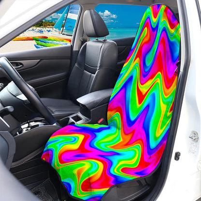 Psychedelic Rainbow Trippy Print Waterproof Car Seat Cover