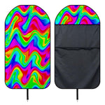 Psychedelic Rainbow Trippy Print Waterproof Car Seat Cover