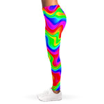 Psychedelic Rainbow Trippy Print Women's Leggings