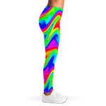 Psychedelic Rainbow Trippy Print Women's Leggings