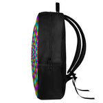 Psychedelic Rave Optical Illusion 17 Inch Backpack
