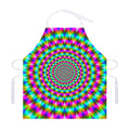 Psychedelic Rave Optical Illusion Adjustable Apron