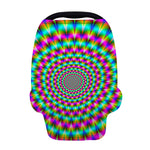 Psychedelic Rave Optical Illusion Baby Seat Cover