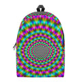Psychedelic Rave Optical Illusion School Backpack