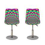 Psychedelic Rave Optical Illusion Bar Stool Covers
